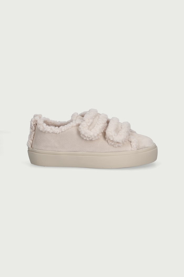 Inuikii SHEARLING LOW VELCRO PASTELLE sneakers detské semišové 3001.001.0091.30.32. béžová AW26