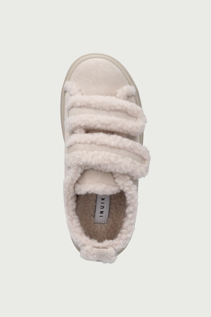 SHEARLING LOW VELCRO PASTELLE sneakers detské semišové Inuikii 3001.001.0091.30.32. béžová