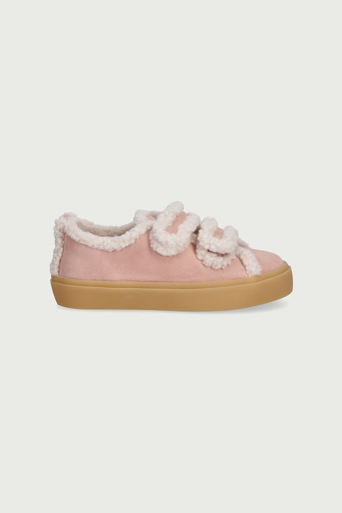 Inuikii SHEARLING LOW VELCRO PASTELLE sneakers detské semišové 3001.001.0091.30.32. ružová AW26