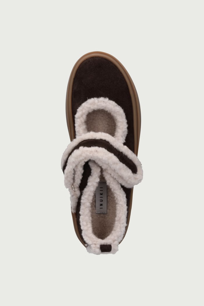 Polčevlji otroški semišasti SHEARLING M.J. Inuikii 3012.001.0011.33.38. rjava