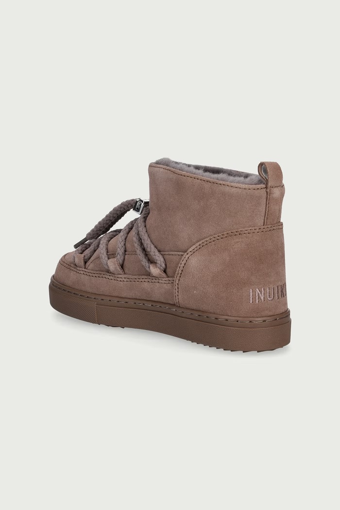Dječaci Inuikii Zimske čizme za djecu od brušene kože CLASSIC LOW 3001.001.0022 smeđa