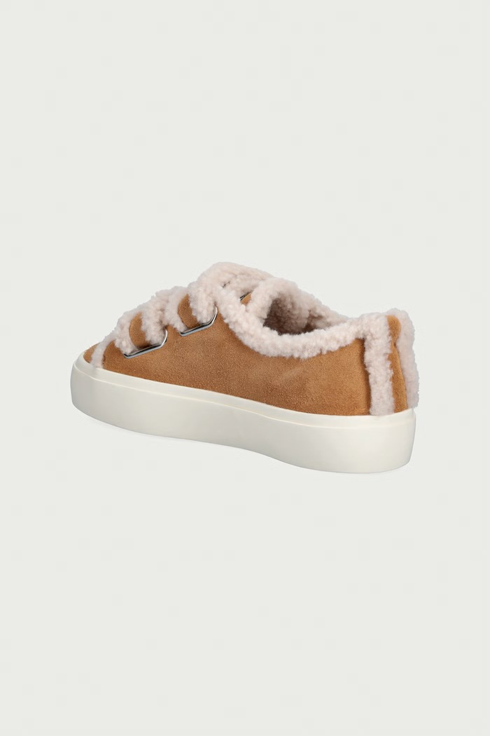 Chlapec Inuikii SHEARLING LOW VELCRO sneakers detské semišové 3001.001.0051.33.38. béžová