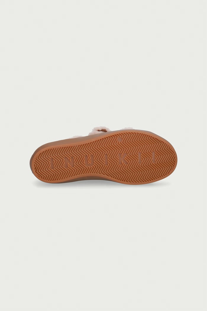 SHEARLING LOW VELCRO tenisice za djecu od brušene kože Inuikii smeđa 3001.001.0051.33.38.