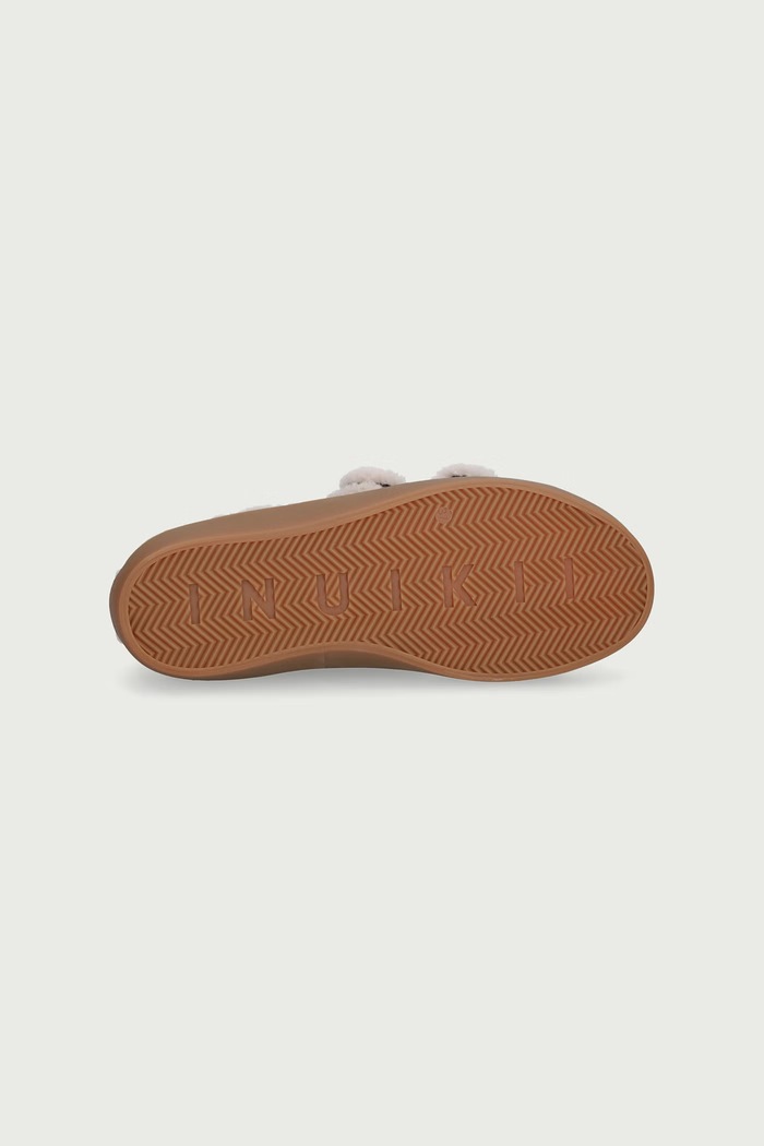 SHEARLING LOW VELCRO tenisice za djecu od brušene kože Inuikii smeđa 3001.001.0051.33.38.