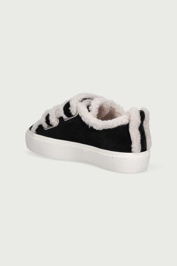 Chłopiec Inuikii SHEARLING LOW VELCRO sneakersy dziecięce zamszowe 3001.001.0051.33.38. czarny