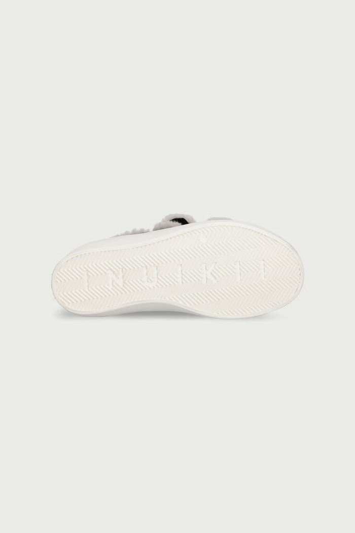 SHEARLING LOW VELCRO sneakersy dziecięce zamszowe Inuikii czarny 3001.001.0051.33.38.