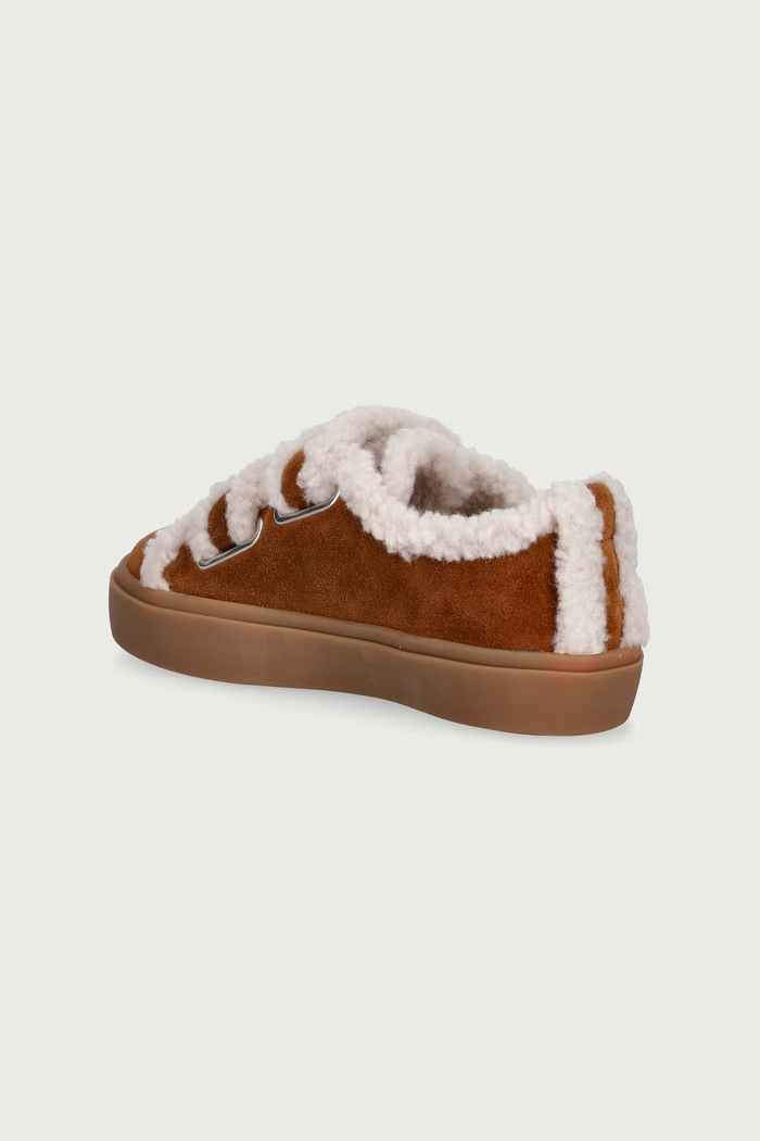 Chlapec Inuikii SHEARLING LOW VELCRO sneakers detské semišové 3001.001.0051.30.32. hnedá