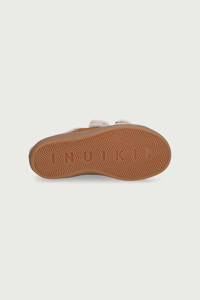 SHEARLING LOW VELCRO sneakers detské semišové Inuikii hnedá 3001.001.0051.30.32.