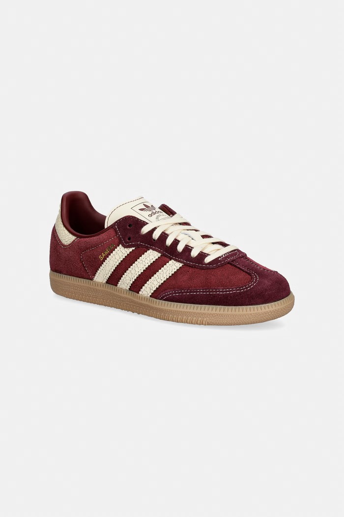 adidas Originals SAMBA OG tenisice za djecu od brušene kože smeđa KK4979