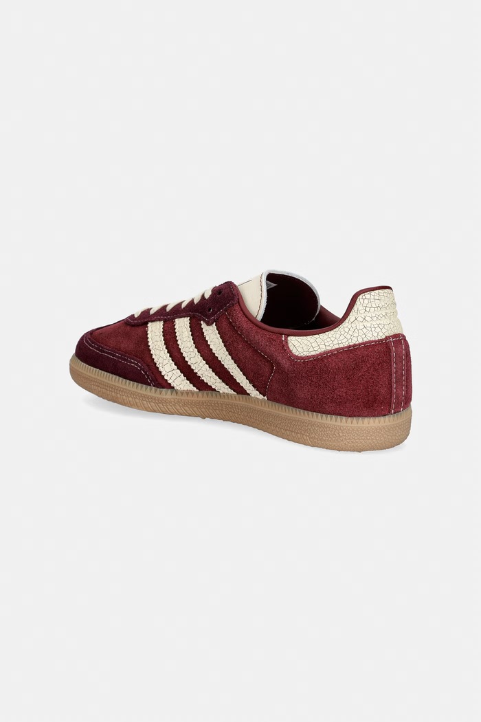 Dječaci adidas Originals SAMBA OG tenisice za djecu od brušene kože KK4979 smeđa