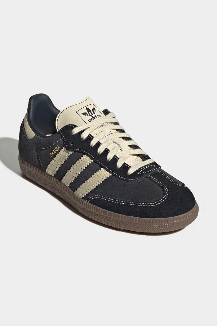 adidas Originals SAMBA OG sneakers detské semišové KK4978 čierna AW26