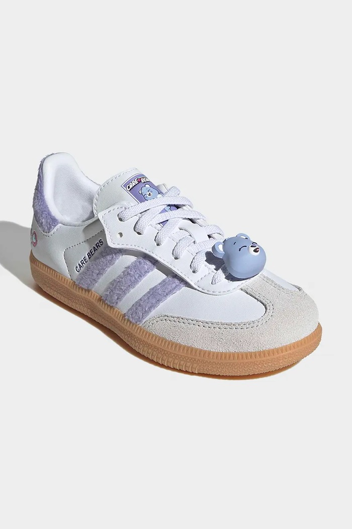 adidas Originals SAMBA OG sneakers detské kožené KK2162 fialová AW26