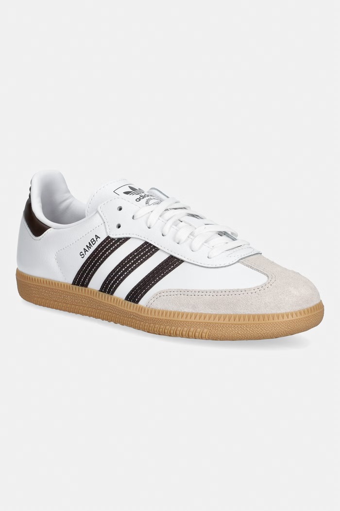 adidas Originals SAMBA OG sneakers παιδικά δερμάτινα λευκό KK2306