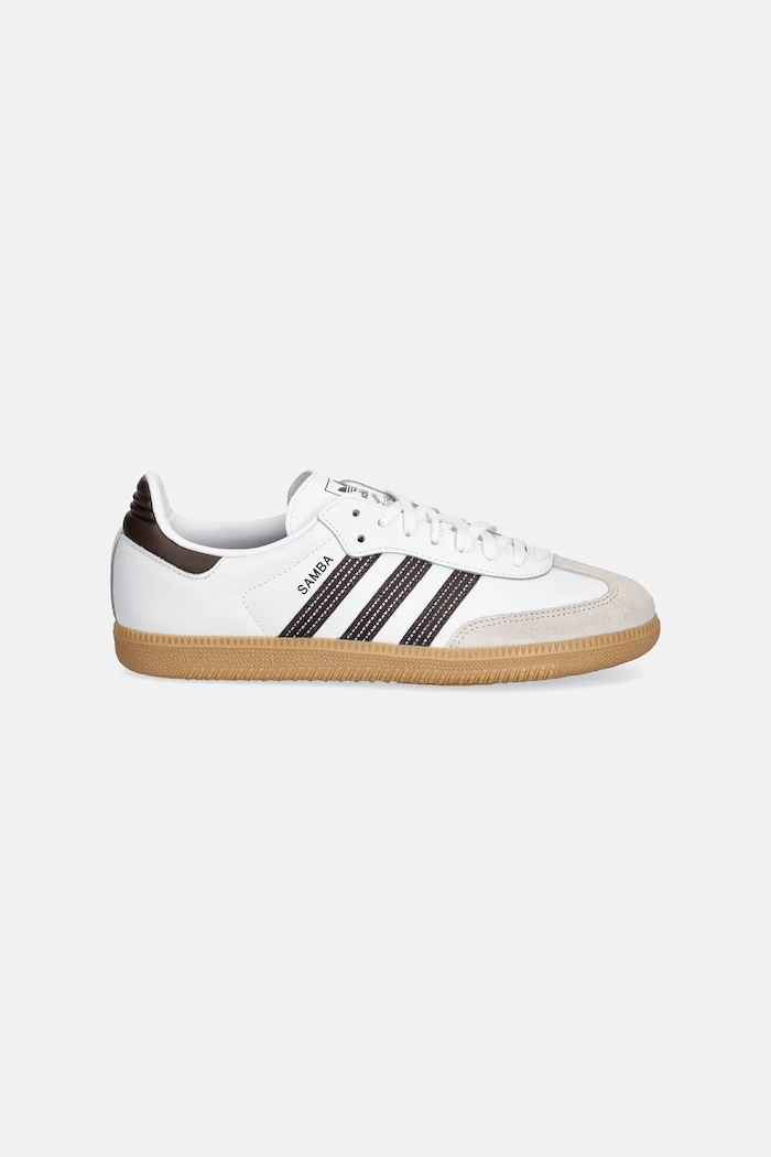 adidas Originals SAMBA OG sneakersy dziecięce skórzane KK2306 biały AW26