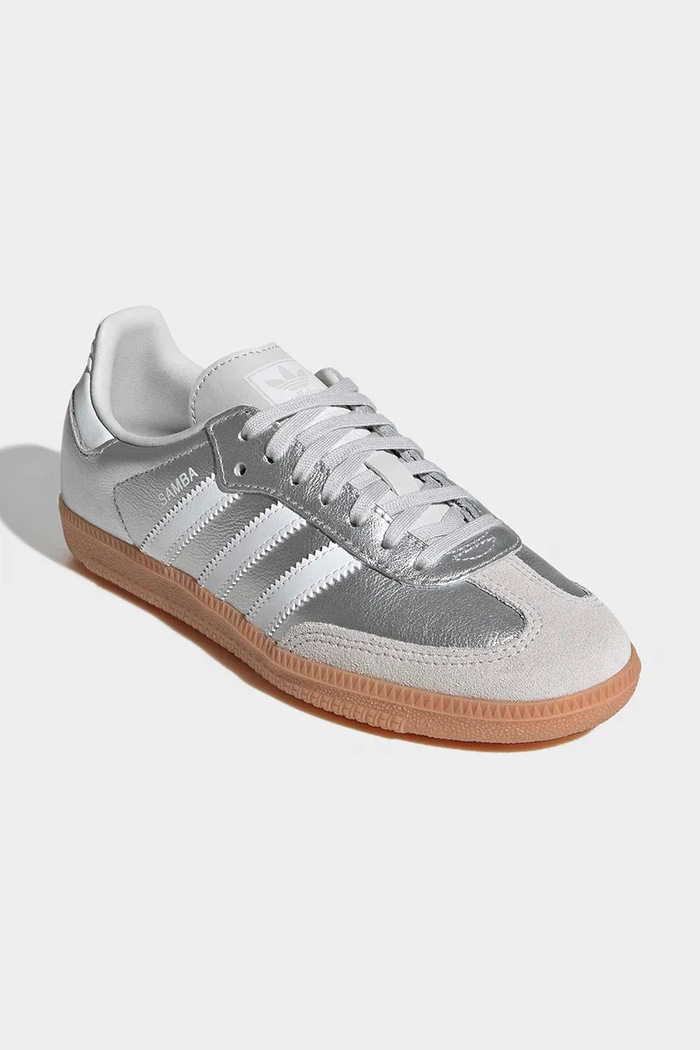 adidas Originals SAMBA OG superge otroške usnjene KK2327 srebrna AW26