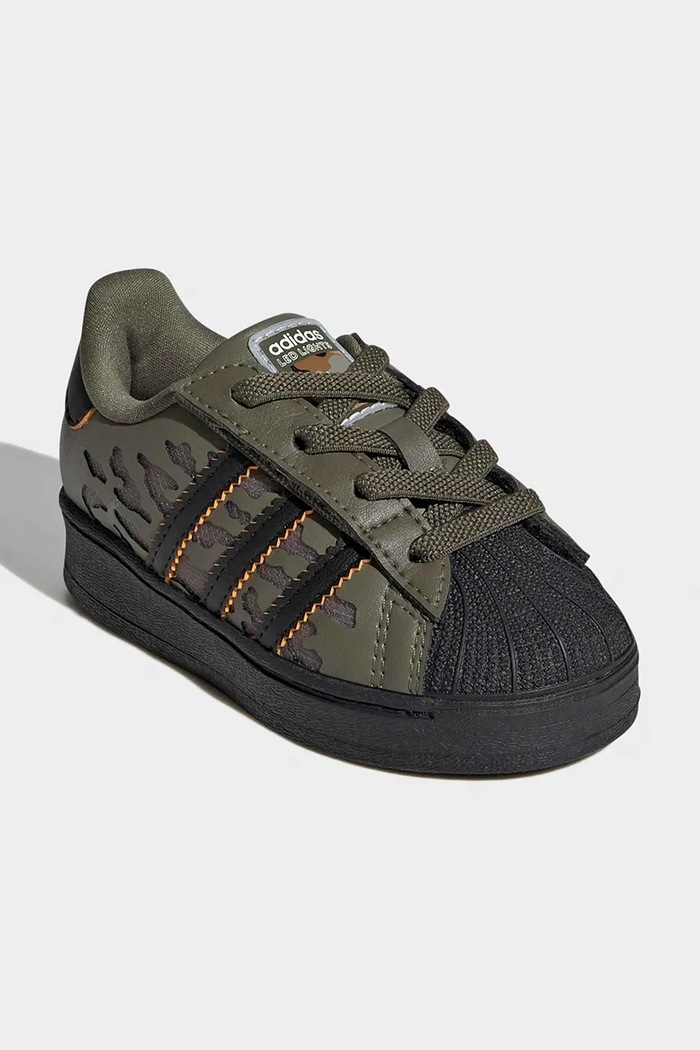 adidas Originals SUPERSTAR LED LIGHTS sneakers παιδικά KJ6799 πράσινο AW26