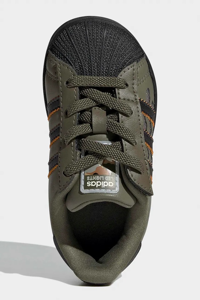 adidas Originals SUPERSTAR LED LIGHTS sneakers παιδικά KJ6799 πράσινο