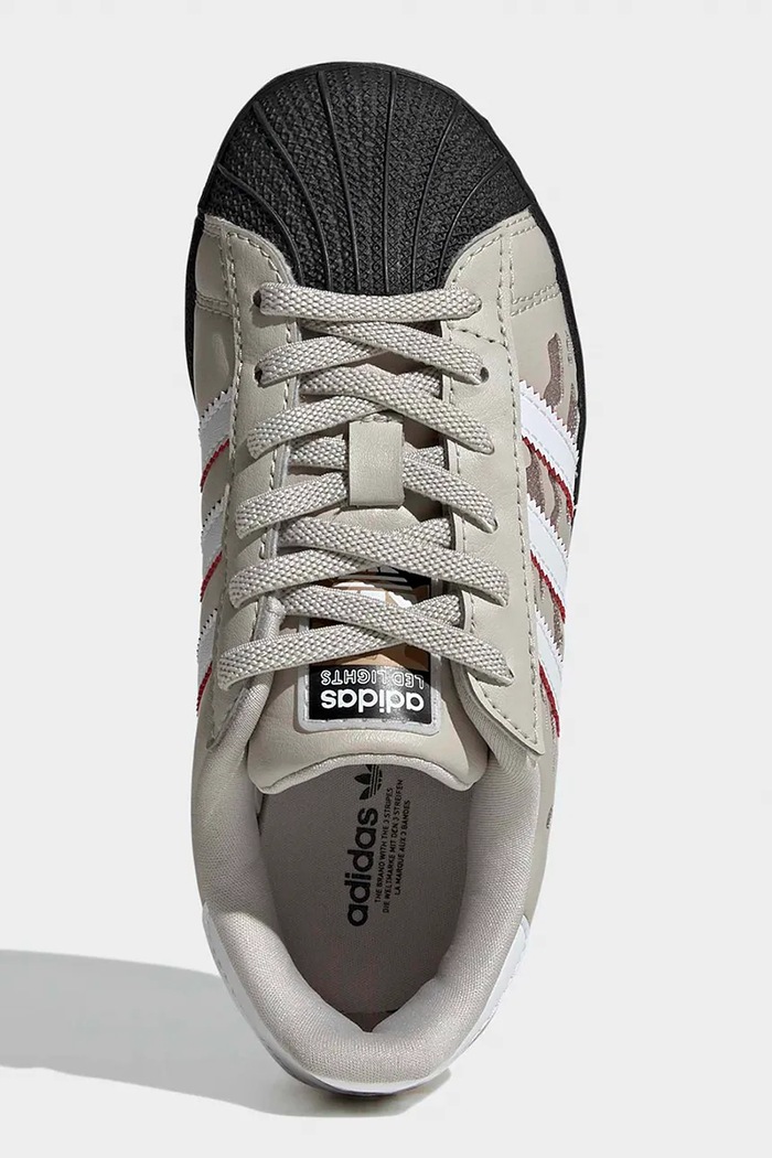adidas Originals SUPERSTAR LED LIGHTS sneakers detské KJ2230 béžová
