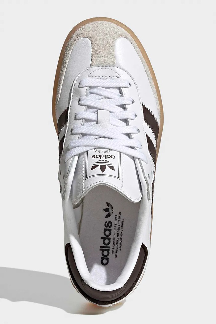 adidas Originals SAMBAE sneakers boty dětské kožené KJ9952 bílá