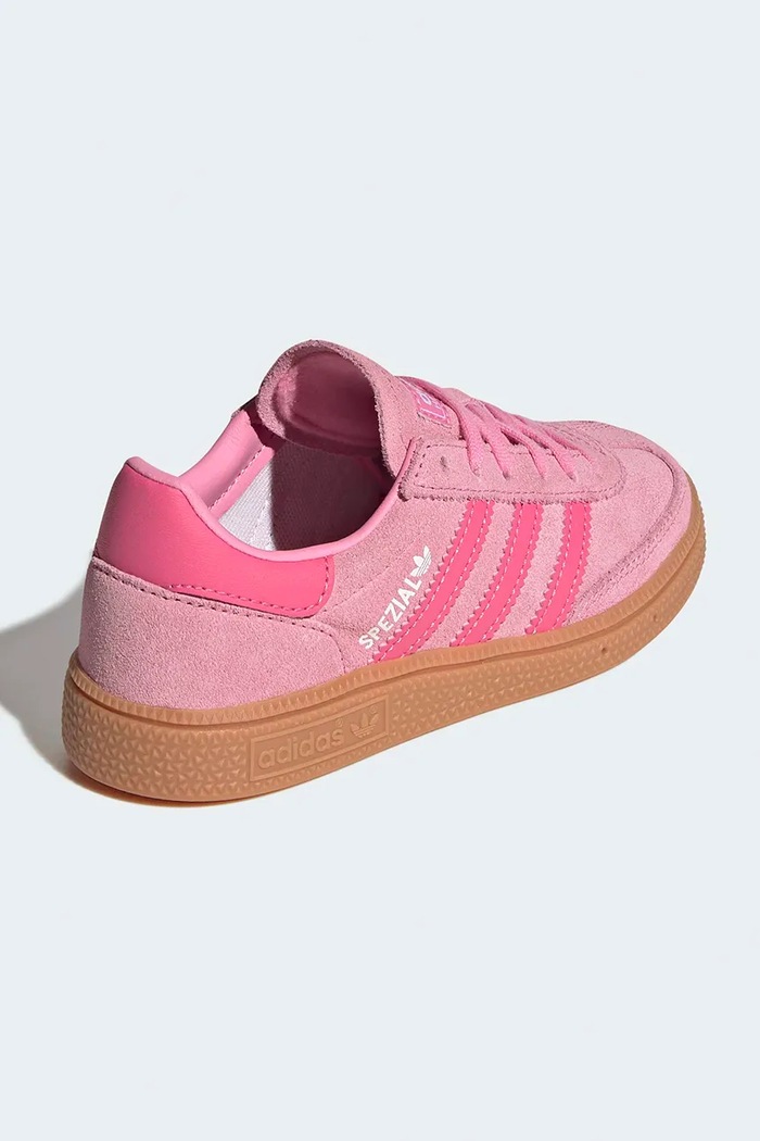 Chłopiec adidas Originals HANDBALL SPEZIAL sneakersy dziecięce zamszowe LA4006 różowy