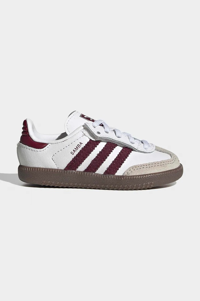 adidas Originals SAMBA OG sneakersy dziecięce skórzane biały KZ8680