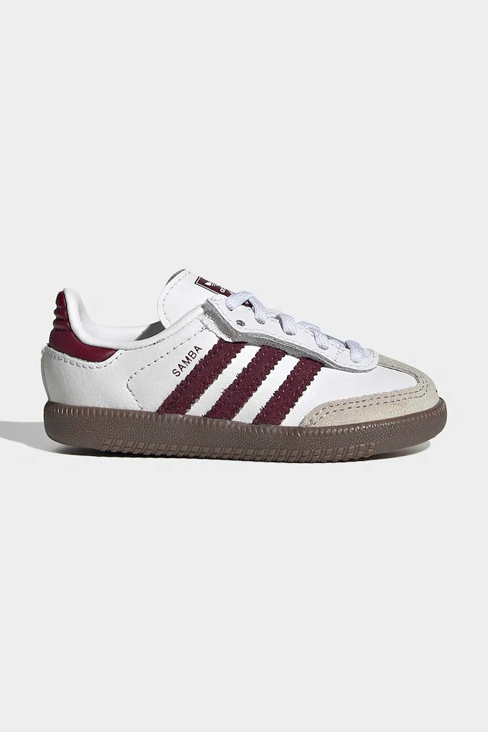 adidas Originals SAMBA OG sneakersy dziecięce skórzane biały KZ8680