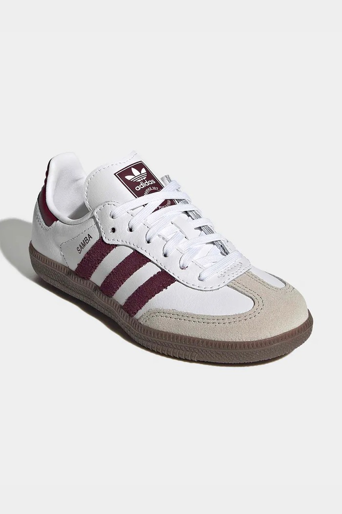 adidas Originals SAMBA OG sneakers boty dětské KZ8682 bílá AW26