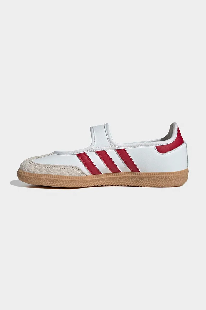 adidas Originals SAMBA JANE μπαλαρίνες Παιδικές δερμάτινες λευκό KJ2658