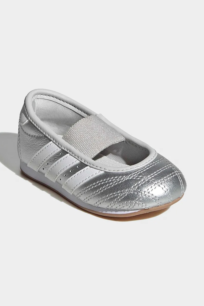 adidas Originals TAEKWONDO sneakers παιδικά δερμάτινα KJ8244 ασημί AW26
