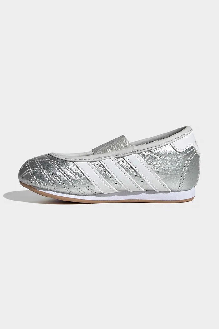 adidas Originals TAEKWONDO sneakers παιδικά δερμάτινα ασημί KJ8244