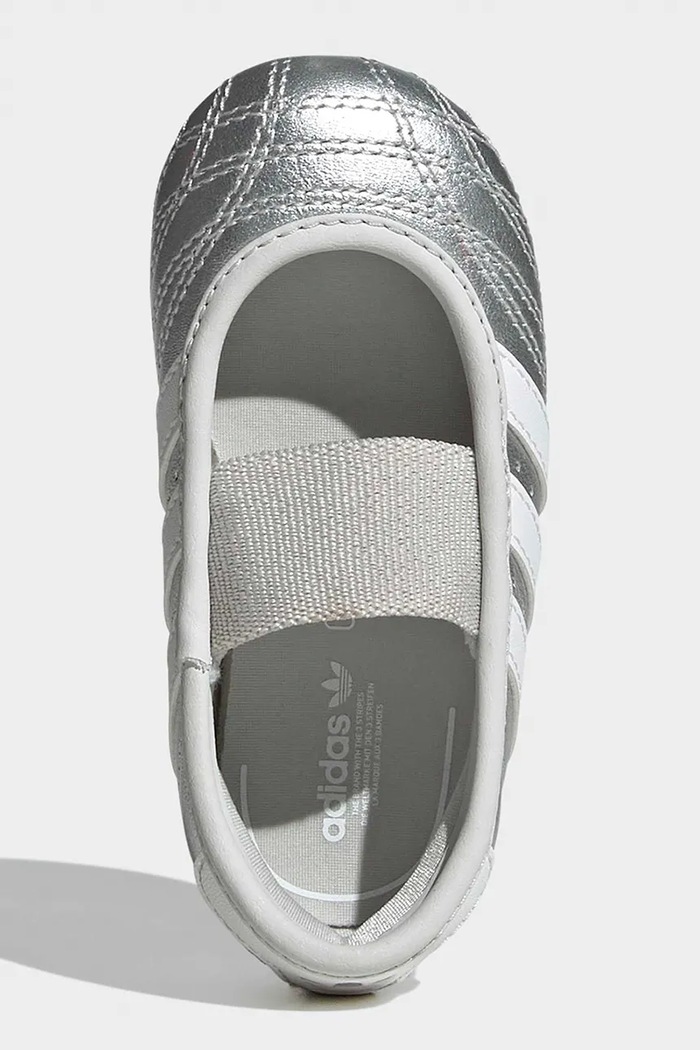 adidas Originals TAEKWONDO sneakers παιδικά δερμάτινα KJ8244 ασημί