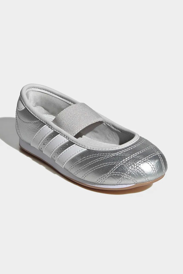 adidas Originals TAEKWONDO sneakers παιδικά δερμάτινα KJ8248 ασημί AW26