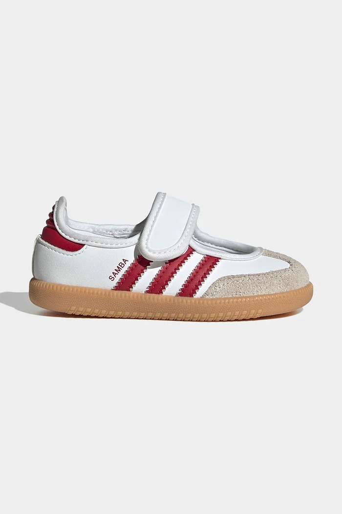 adidas Originals SAMBA JANE sneakersy dziecięce skórzane biały KJ2659