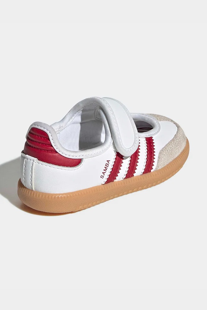 Chłopiec adidas Originals SAMBA JANE sneakersy dziecięce skórzane KJ2659 biały