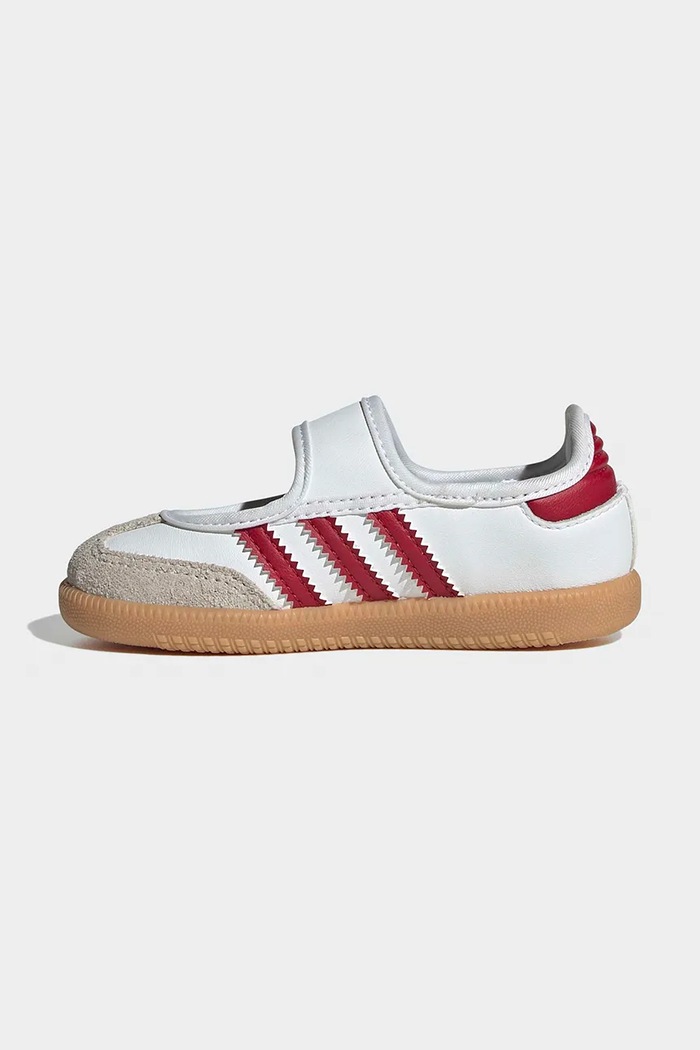 SAMBA JANE sneakersy dziecięce skórzane adidas Originals KJ2659 biały