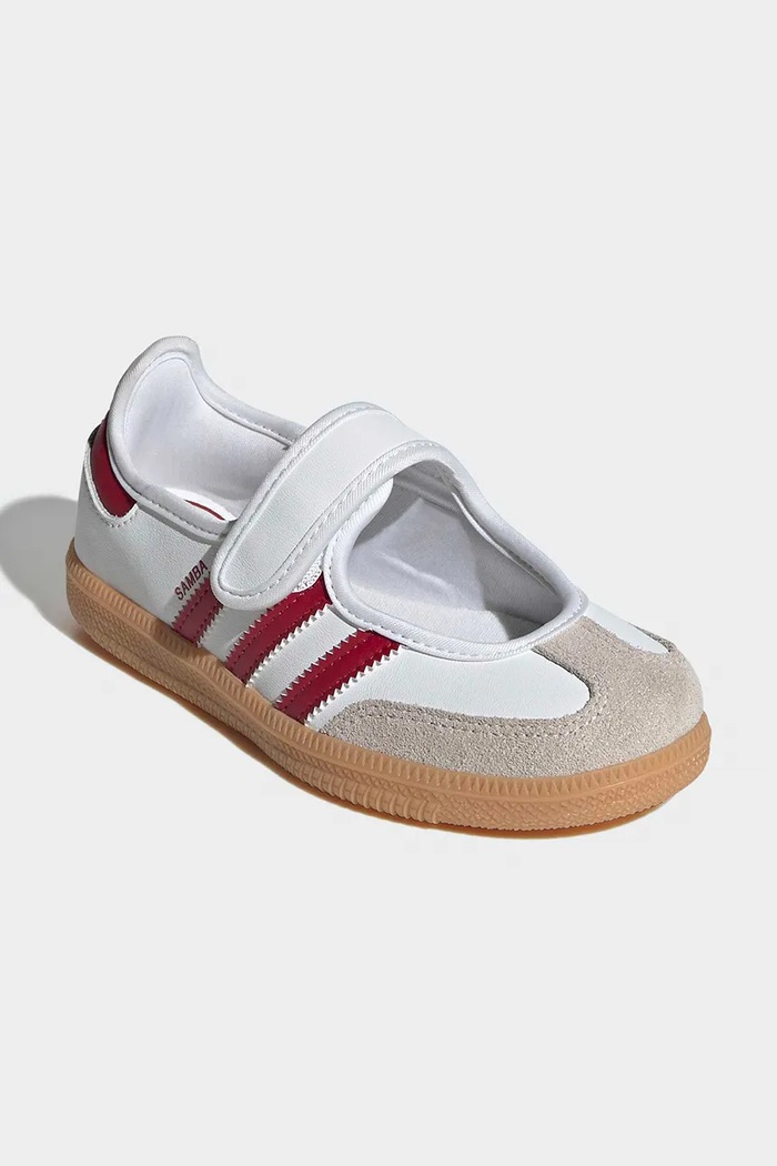 adidas Originals SAMBA JANE μπαλαρίνες Παιδικές δερμάτινες KJ2660 λευκό AW26