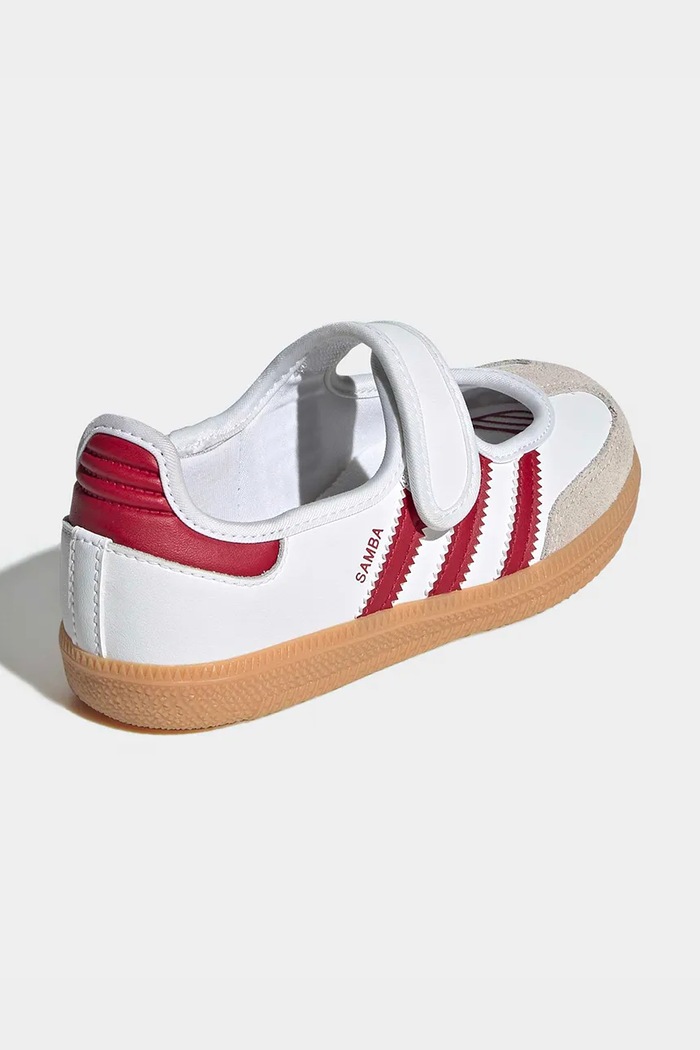 Αγορίστικα adidas Originals SAMBA JANE μπαλαρίνες Παιδικές δερμάτινες KJ2660 λευκό