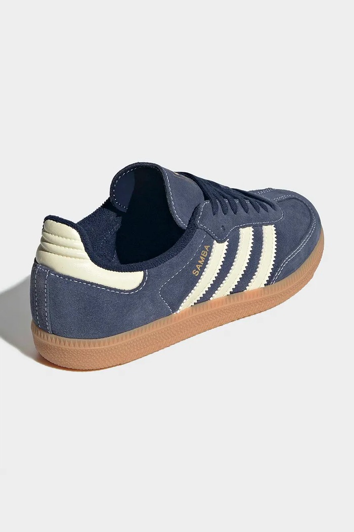 Chlapec adidas Originals SAMBA OG sneakers detské semišové KH9784 tmavomodrá
