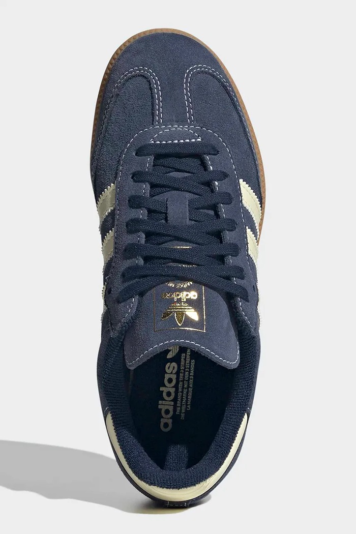 adidas Originals SAMBA OG sneakers detské semišové KH9784 tmavomodrá