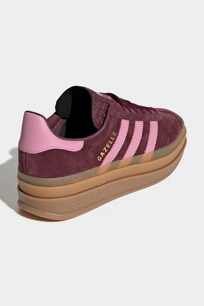 Chlapec adidas Originals GAZELLE BOLD tenisky detské semišové KK2729 burgundské