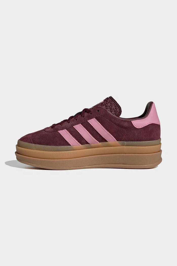 adidas Originals GAZELLE BOLD tenisky detské semišové burgundské KK2729
