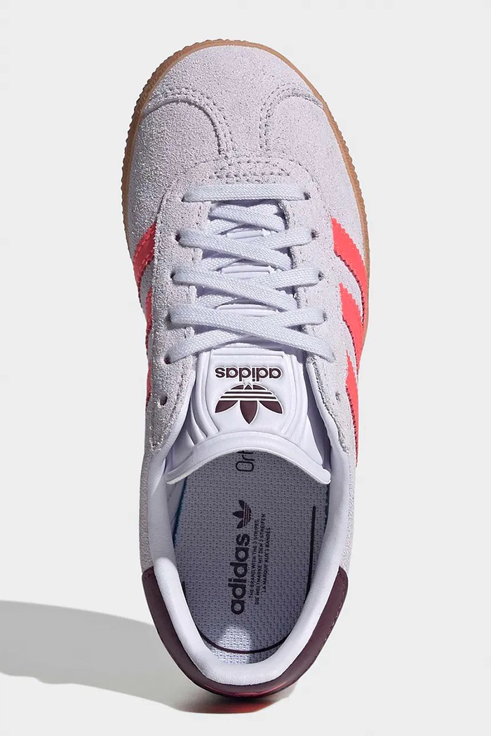 adidas Originals GAZELLE tenisice za djecu od brušene kože KI7133 ljubičasta