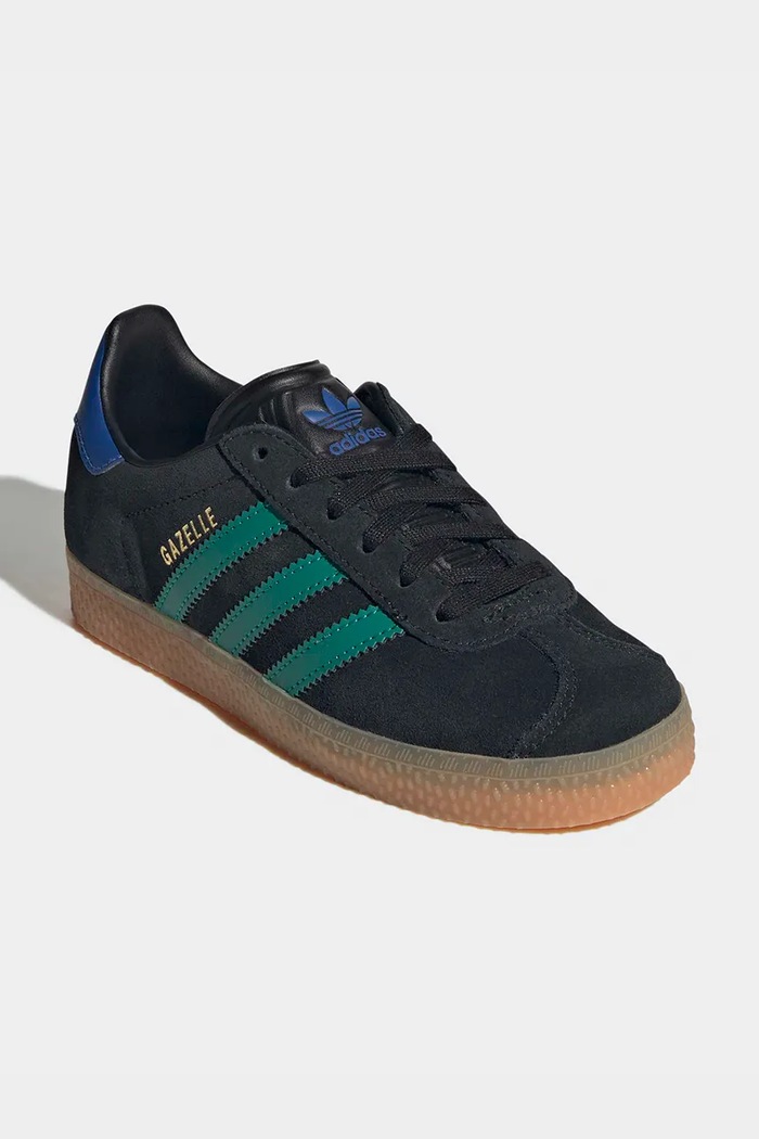 adidas Originals GAZELLE tenisice za djecu od brušene kože KI7134 crna AW26