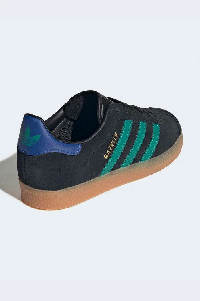 Dječaci adidas Originals GAZELLE tenisice za djecu od brušene kože KI7134 crna