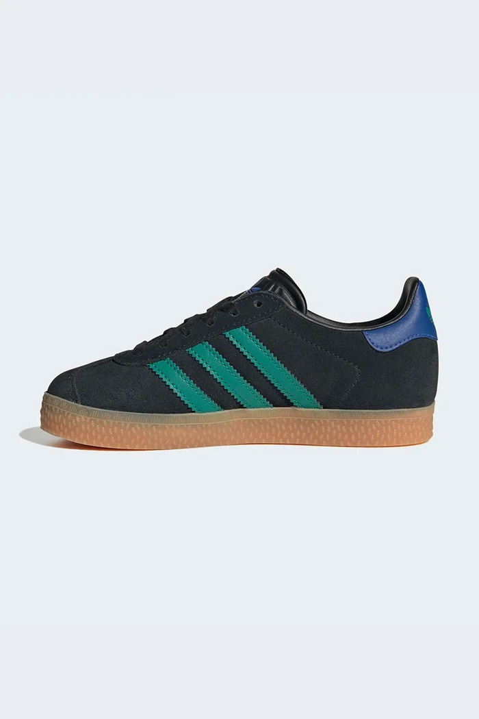 adidas Originals GAZELLE tenisice za djecu od brušene kože crna KI7134