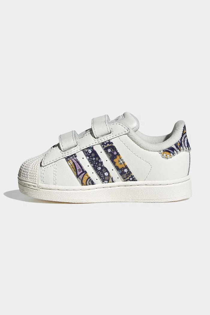 adidas Originals LIBERTY LONDON SUPERSTAR II tenisice za djecu od kože bijela KJ7483