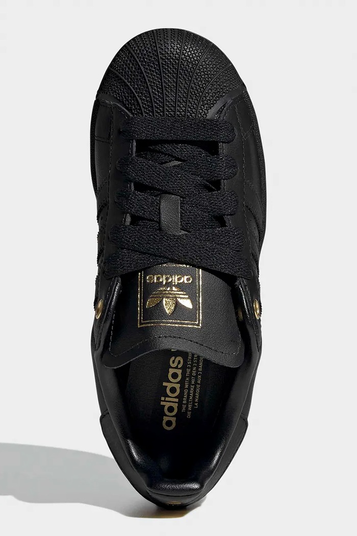 adidas Originals SUPERSTAR II sneakers παιδικά δερμάτινα KI5609 μαύρο