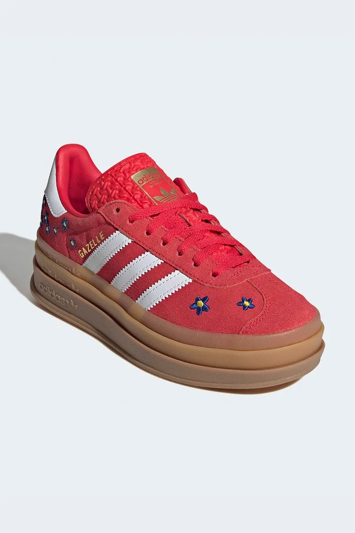 adidas Originals GAZELLE BOLD tenisice za djecu od brušene kože KI0374 crvena AW26