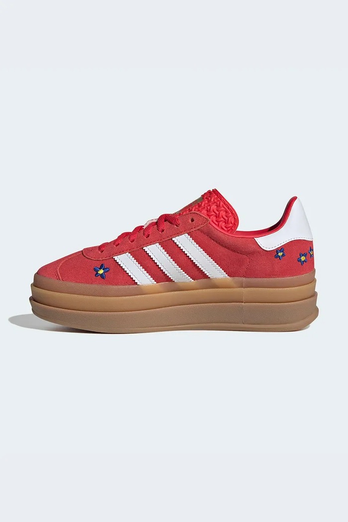 adidas Originals GAZELLE BOLD tenisice za djecu od brušene kože crvena KI0374
