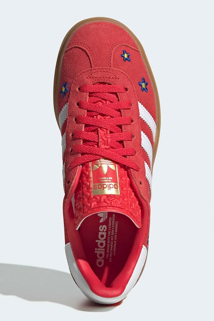 adidas Originals GAZELLE BOLD tenisice za djecu od brušene kože KI0374 crvena